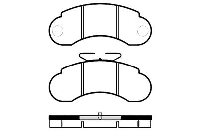 RA04840 RAICAM Комплект тормозных колодок, дисковый тормоз