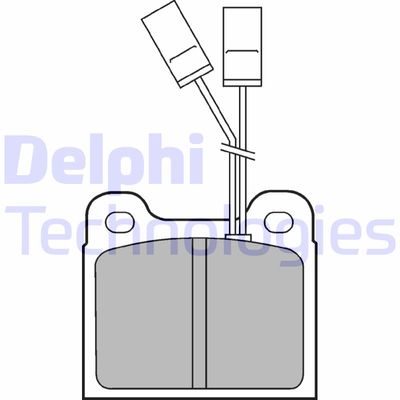 LP477 DELPHI Комплект тормозных колодок, дисковый тормоз