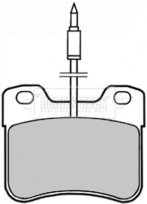 BBP1402 BORG & BECK Комплект тормозных колодок, дисковый тормоз