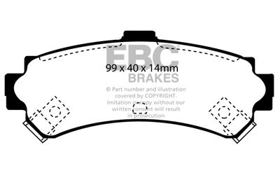 DP1067 EBC Brakes Комплект тормозных колодок, дисковый тормоз