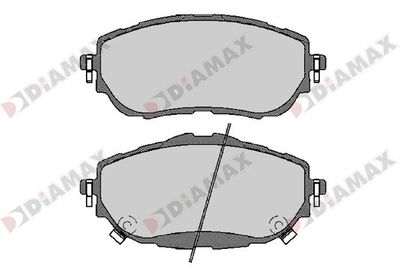 N09674 DIAMAX Комплект тормозных колодок, дисковый тормоз