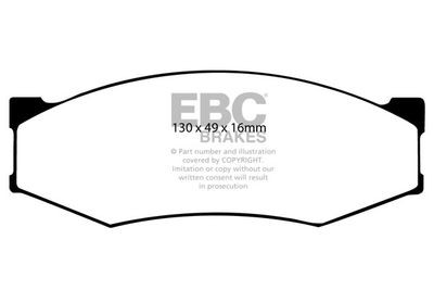 DP2538 EBC Brakes Комплект тормозных колодок, дисковый тормоз