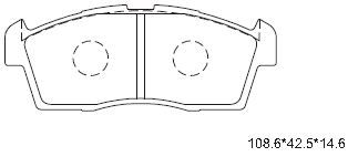 KD3757 ASIMCO Комплект тормозных колодок, дисковый тормоз