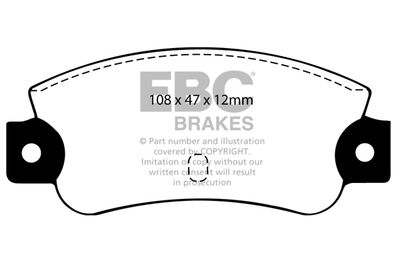DP501 EBC Brakes Комплект тормозных колодок, дисковый тормоз