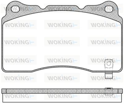 P766304 WOKING Комплект тормозных колодок, дисковый тормоз