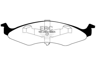 DP1202 EBC Brakes Комплект тормозных колодок, дисковый тормоз