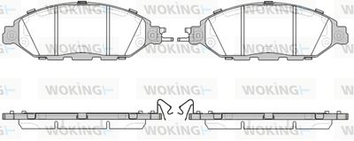 P1418315 WOKING Комплект тормозных колодок, дисковый тормоз