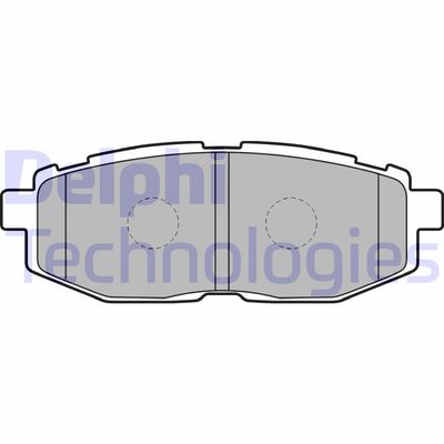 LP2076 DELPHI Комплект тормозных колодок, дисковый тормоз