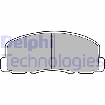 LP458 DELPHI Комплект тормозных колодок, дисковый тормоз