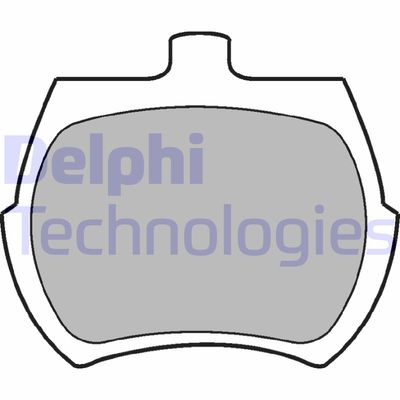 LP10 DELPHI Комплект тормозных колодок, дисковый тормоз
