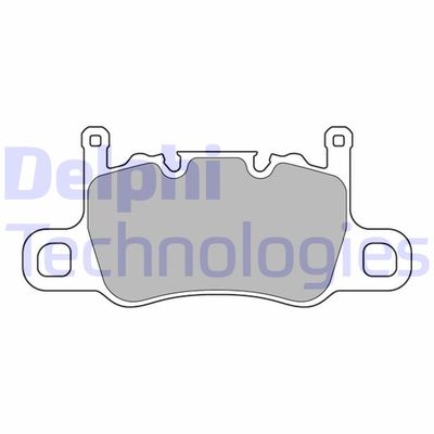 LP3585 DELPHI Комплект тормозных колодок, дисковый тормоз