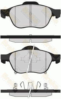 PA1612 Brake ENGINEERING Комплект тормозных колодок, дисковый тормоз