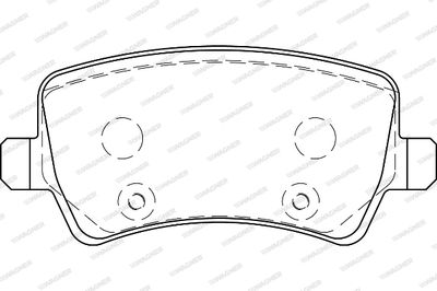 WBP24496A WAGNER Комплект тормозных колодок, дисковый тормоз