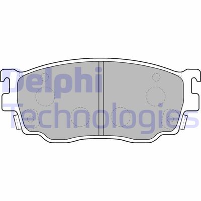 LP1527 DELPHI Комплект тормозных колодок, дисковый тормоз