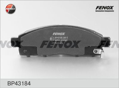 BP43184 FENOX Комплект тормозных колодок, дисковый тормоз