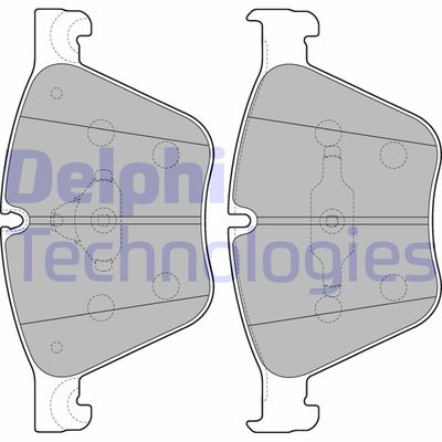 LP2210 DELPHI Комплект тормозных колодок, дисковый тормоз