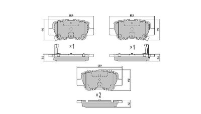 FBP0861 FREMAX Комплект тормозных колодок, дисковый тормоз