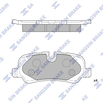 SP2240 Hi-Q Комплект тормозных колодок, дисковый тормоз