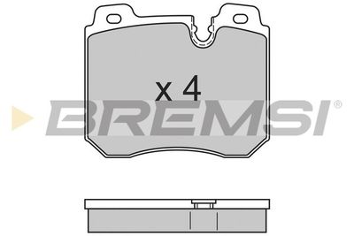 BP2659 BREMSI Комплект тормозных колодок, дисковый тормоз