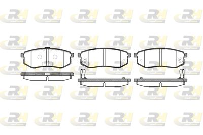 274902 ROADHOUSE Комплект тормозных колодок, дисковый тормоз