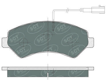 SP387PR SCT - MANNOL Комплект тормозных колодок, дисковый тормоз