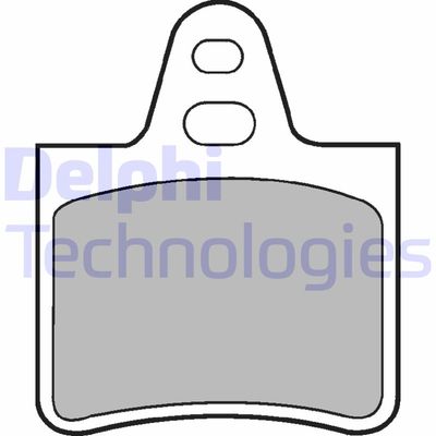 LP229 DELPHI Комплект тормозных колодок, дисковый тормоз