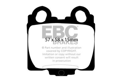 DP41224R EBC Brakes Комплект тормозных колодок, дисковый тормоз