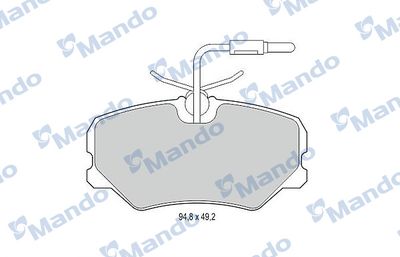 MBF015082 MANDO Комплект тормозных колодок, дисковый тормоз