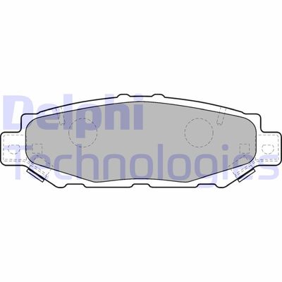 LP1508 DELPHI Комплект тормозных колодок, дисковый тормоз