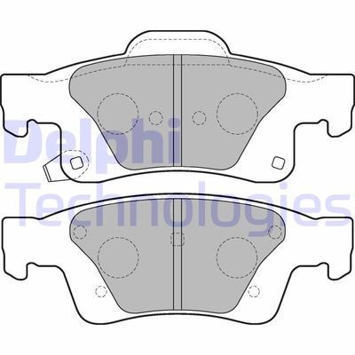 LP2251 DELPHI Комплект тормозных колодок, дисковый тормоз