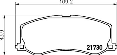 8DB355029471 HELLA PAGID Комплект тормозных колодок, дисковый тормоз