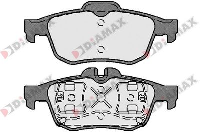 N09613 DIAMAX Комплект тормозных колодок, дисковый тормоз