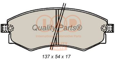 70407065 IAP QUALITY PARTS Комплект тормозных колодок, дисковый тормоз