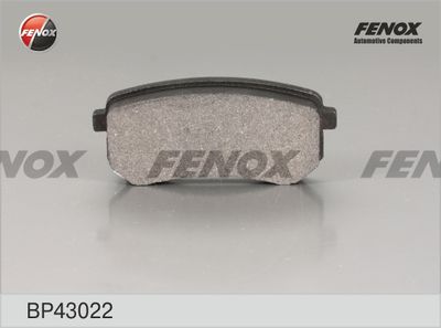 BP43022 FENOX Комплект тормозных колодок, дисковый тормоз