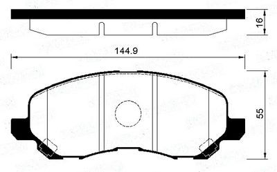 FBP4195 FI.BA Комплект тормозных колодок, дисковый тормоз