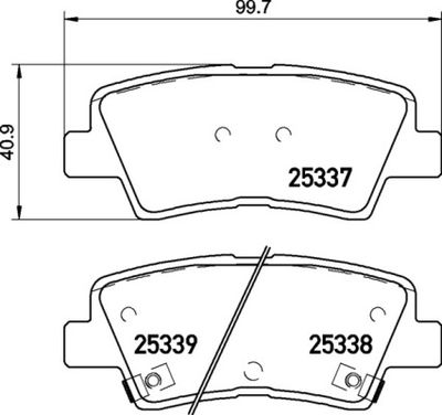 P30094 BREMBO Комплект тормозных колодок, дисковый тормоз