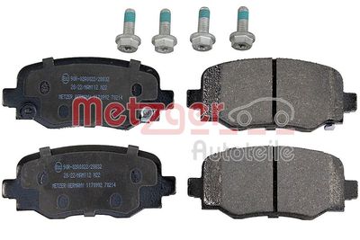 1170992 METZGER Комплект тормозных колодок, дисковый тормоз