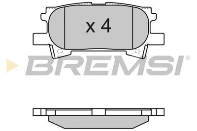 BP3169 BREMSI Комплект тормозных колодок, дисковый тормоз