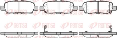 087629 REMSA Комплект тормозных колодок, дисковый тормоз