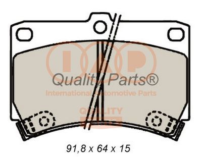 70411021 IAP QUALITY PARTS Комплект тормозных колодок, дисковый тормоз