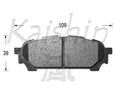 FK7059 KAISHIN Комплект тормозных колодок, дисковый тормоз