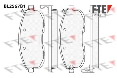 BL2567B1 FTE Комплект тормозных колодок, дисковый тормоз