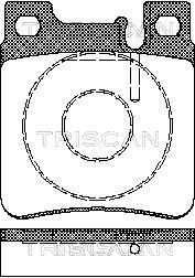 811023003 TRISCAN Комплект тормозных колодок, дисковый тормоз