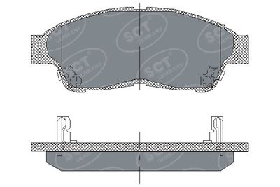 SP134PR SCT - MANNOL Комплект тормозных колодок, дисковый тормоз