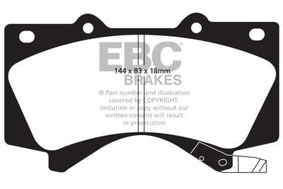 DP61815 EBC Brakes Комплект тормозных колодок, дисковый тормоз
