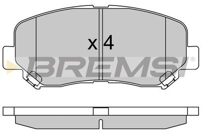 BP3535 BREMSI Комплект тормозных колодок, дисковый тормоз