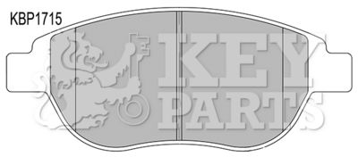 KBP1715 KEY PARTS Комплект тормозных колодок, дисковый тормоз