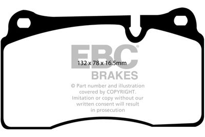 DP1922 EBC Brakes Комплект тормозных колодок, дисковый тормоз