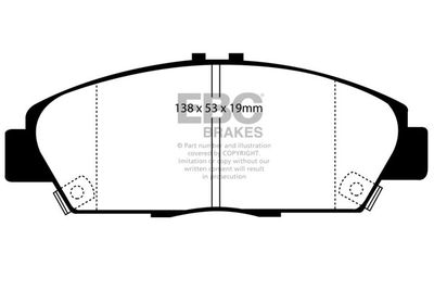 DP4975R EBC Brakes Комплект тормозных колодок, дисковый тормоз