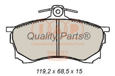 70412080 IAP QUALITY PARTS Комплект тормозных колодок, дисковый тормоз